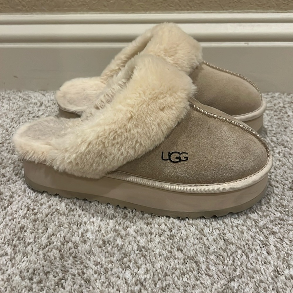 UGG platform slides Camel 37 euro 6 womens